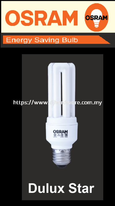 OSRAM LIGHT BULB ENERGY SAVING BULB DULUX STAR (WS)