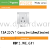 SCHNEIDER ELECTRIC VIVACE WHITE SERIES 13A 250V 1GANG SWITCHED SOCKET (WS) MOUNTING BOX CABLES LIGHTING & ELECTRICAL