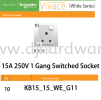 SCHNEIDER ELECTRIC VIVACE WHITE SERIES 15A 250V 1GANG SWITCHED SOCKET (WS) MOUNTING BOX CABLES LIGHTING & ELECTRICAL