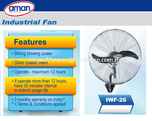 AMAN INDUSTRIAL INDUSTRIAL FAN IWF 26 (BS)