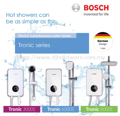 BOSCH ELECTRIC INSTANTANEOUS WATER HEATER TRONIC SERIES TRONIC 3000S (WS)