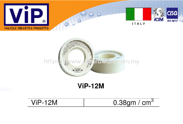 VIP VALVOLE INDUSTRIA PRODOTTO PTFE THREAD SEAL TAPE VIP 12M (WS)