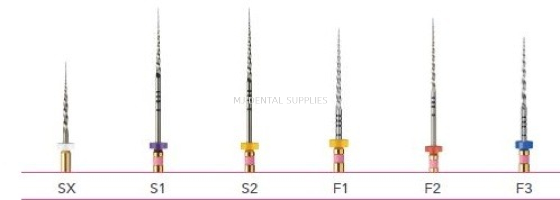 PRIMA TAPER - CONTINUOUS NiTi ROTARY FILES 21mm, ASSORTED PACK