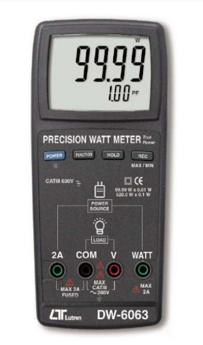 LUTRON DW-6063 Precision Watt Meter