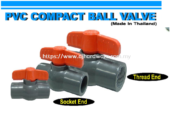 VIP PVC COMPACT BALL VALVE THREAD END (WS)