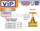 VIP COPPER PIPE FITTING HOT FORGE BRASS STOPCOCK 116  (WS) COPPER PIPE & FITTINGS PIPES & FITTINGS PLUMBING