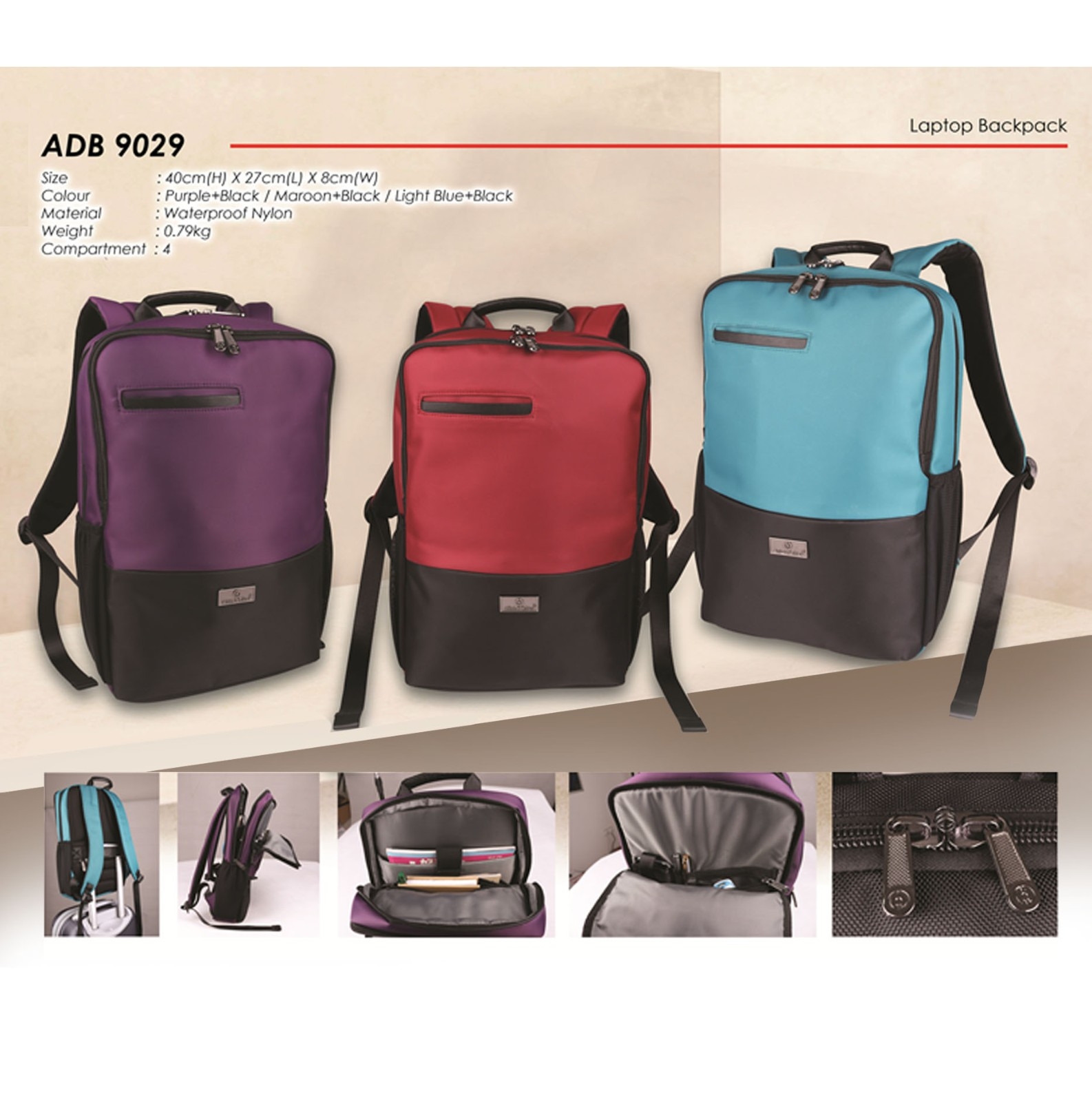 ADB9029 Laptop Backpack (A)