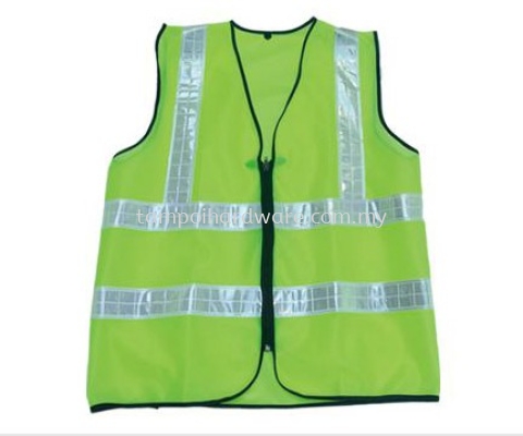 Cloth Safety Vest Zip with 4 Reflective Belt