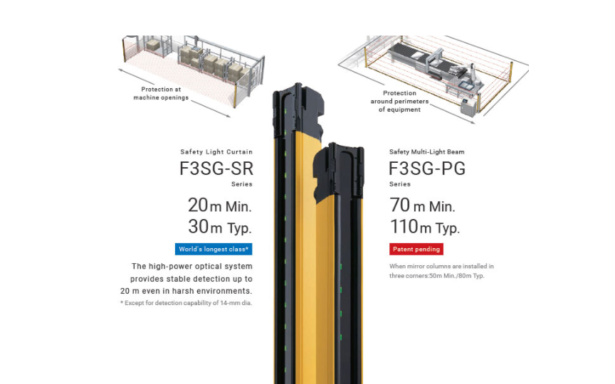 OMRON F3SG-SR / PG Series Easy to monitor and ready for IoT