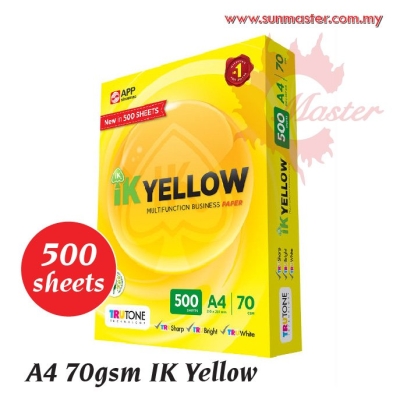 A4 70gsm IK Yellow (500s)