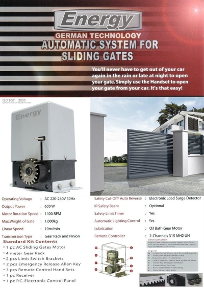 Motor Untuk Auto Gate Sliding - Energy1000