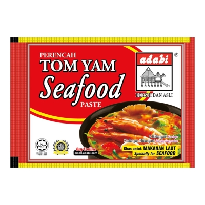 ADABI PERENCAH TOM YAM - SEAFOOD 12 PAPAN X 12 PCS X 40G