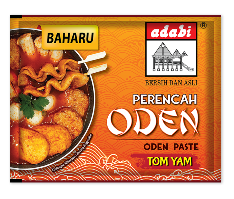 ADABI PERENCAH ODEN TOM YAM 8 BOXES X 12 PCS X 120G