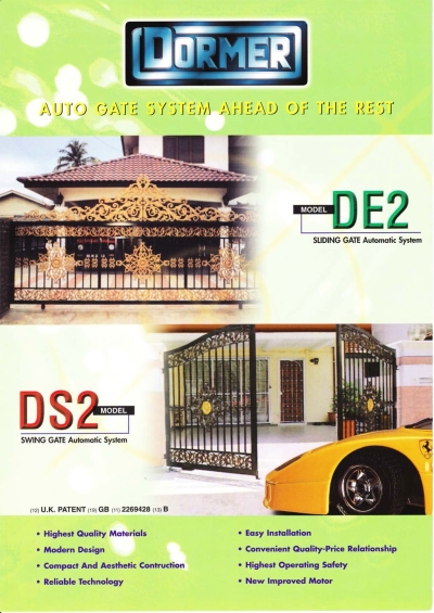 Dormer Swing DS2 Sistem Gate Automatik