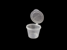 1oz round container with hinged lid Round Container Food Container