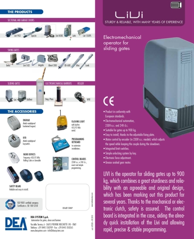 DEA LIVI Sliding Autogate System