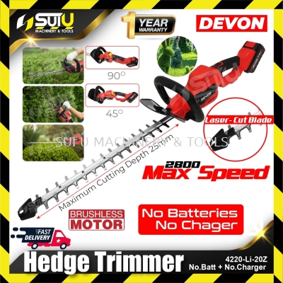 DEVON 4220-Li-20 20V Brushless Cordless Hedge Trimmer (SOLO - No Battery & Charger )