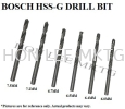 HSS-G DRILL BIT [6MM/6.4MM/6.5MM/6.7MM/7.2MM/7.5MM] 6.0MM - 7.5MM HSS-G DRILL BIT  TOOLS / EQUIPMENT / ACCESSORIES