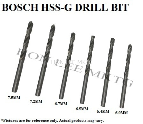 HSS-G DRILL BIT [6MM/6.4MM/6.5MM/6.7MM/7.2MM/7.5MM]