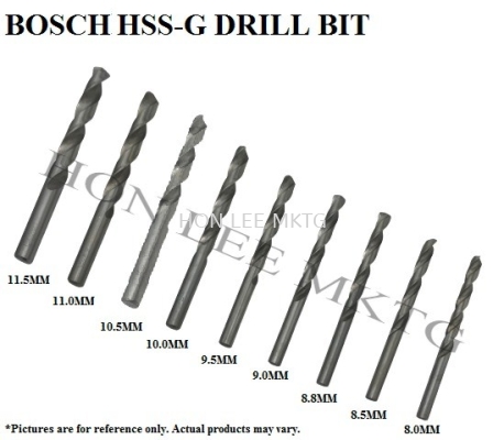 HSS-G DRILL BIT [8MM/8.5MM/8.8MM/9MM/9.5MM/10MM/10.5MM/11MM/11.5MM] 