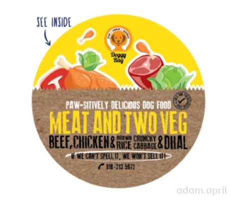 DOGGY BAG MEAT WITH TWO VEGE