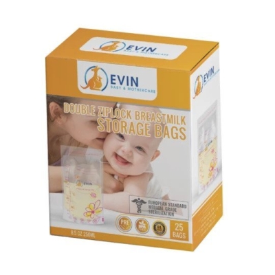 Breast Milk Storage Bags.8.5oz/250ml 25 Pcs.