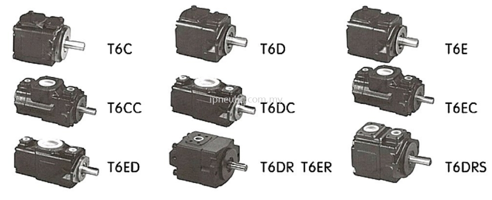 FIXED DISPLACEMENT HI-PRESSURE VANE PUMPS-- T6C, T6D, T6E, T6CC, T6DC, T6EC, T6ED, ER