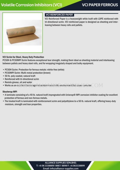 VCI Paper Ferrous - VCI Reinforced Paper