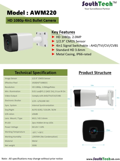 South Tech CCTV Camera -   AWM220