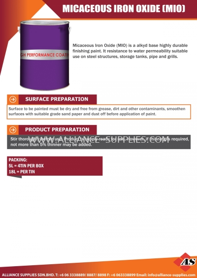 Micaceous Iron Oxide (MIO)