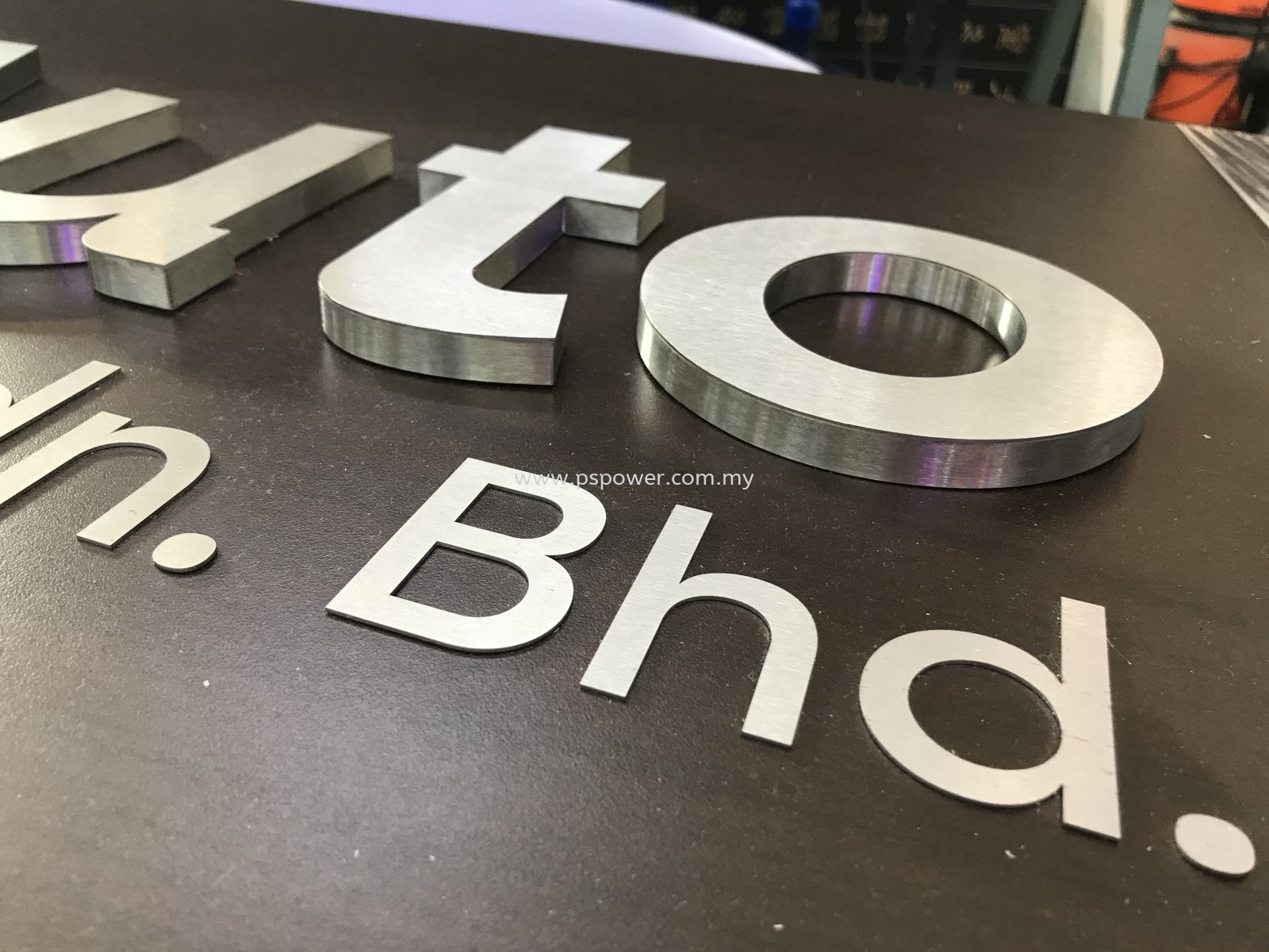 3D Stainless Steel Box up Signage