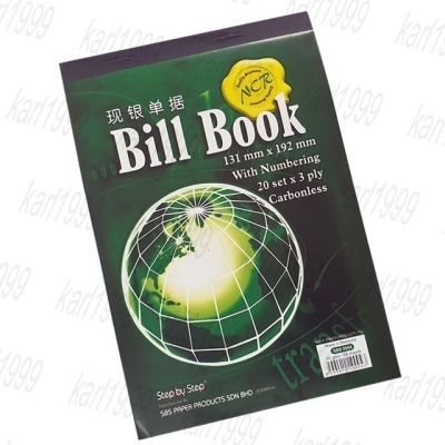 Vertical Bill book 3 ply NCR with numbering