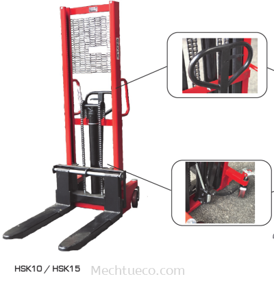 EZYLIF HAND STACKER HSK10 CAPACITY 1TON 1600MM HEIGHT