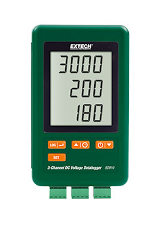 EXTECH SD910 : 3-Channel DC Voltage datalogger