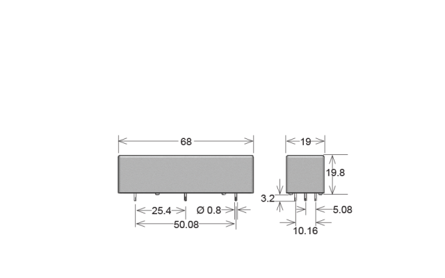 STANDEX HM24-1B83-02 HM Series Reed Relay