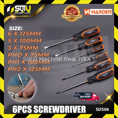 HARDEN SDS06 6psc Screwdriver