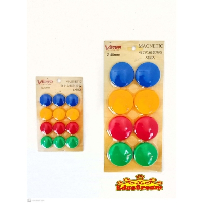 Vstar Magnetic/Magnet Button 4 color 20mm/40mm