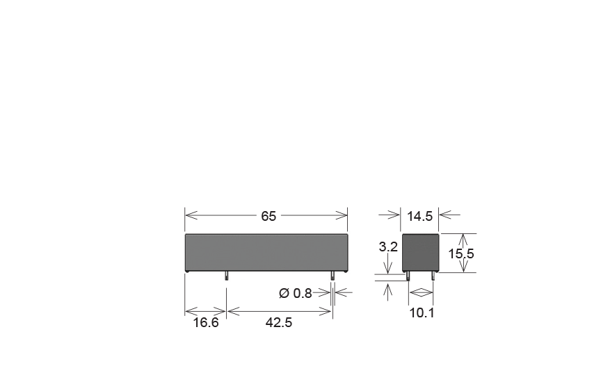 standex he12-2a83 he series reed relay