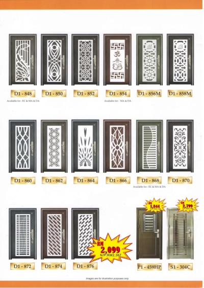 Malaysia Popular Security Door Brochure 