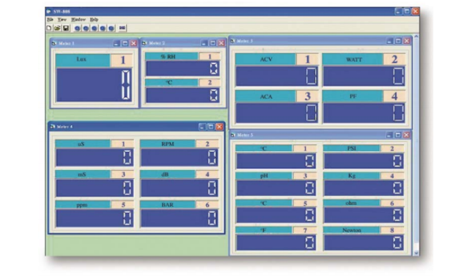 LUTRON SW-808 4 Meters Data Acquisition Software