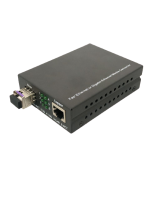 1000BASE CAT6(A) SINGLEMODE SINGLECORE (LC) MEDIA CONVERTER