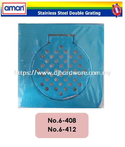 AMAN STAINLESS STEEL DOUBLE GRATING 408 (WS)