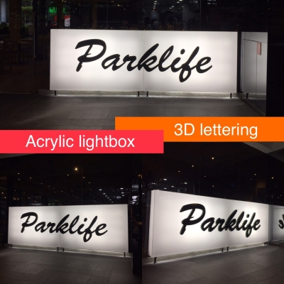 Acrylic lightbox