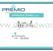 PREMIO BATHROOM ACCESSORIES SILVER SHELF TRIANGULAR SS3310 (WS) BATHROOM ACCESSORIES BATHROOM KITCHEN & BATHROOM