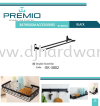 PREMIO BATHROOM ACCESSORIES W 800MM BLACK DOUBLE TOWEL BAR BK3802 (WS) BATHROOM ACCESSORIES BATHROOM KITCHEN & BATHROOM