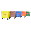 YKF Mobile Garbage Bin 660 with (Foot Pedal) 660L 4 Wheels Garbage Bin Garbage Bin