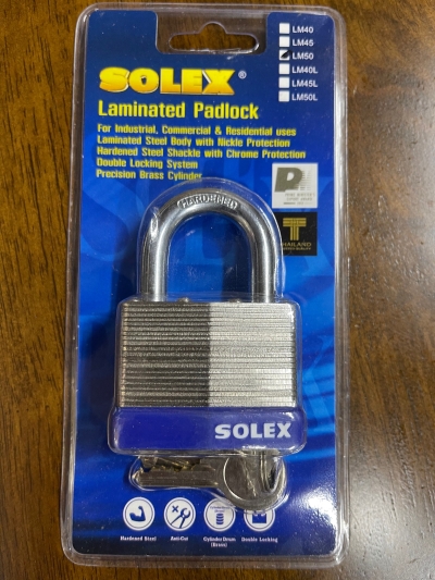 SOLEX 50mm Pad Lock