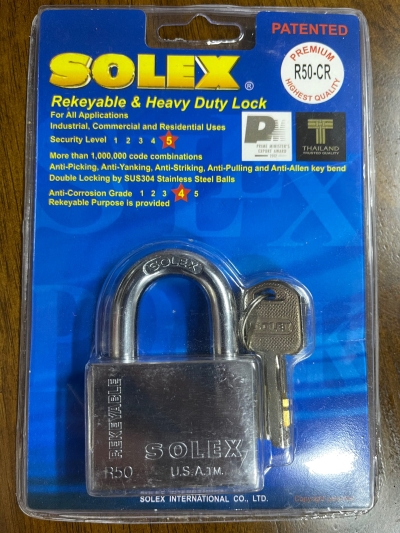 SOLEX 50mm Pad Lock