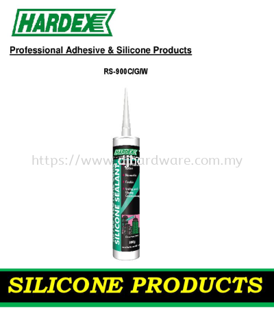 HARDEX PROFESSIONAL ADHESIVE & SILICONE PRODUCTS SILICONE SEALANT RS900CGW (WS)