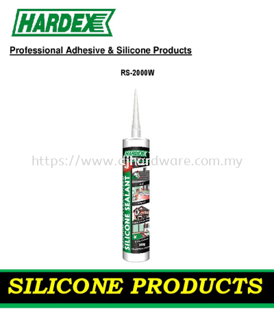 HARDEX PROFESSIONAL ADHESIVE & SILICONE PRODUCTS SILICONE SEALANT RS2000W (WS)